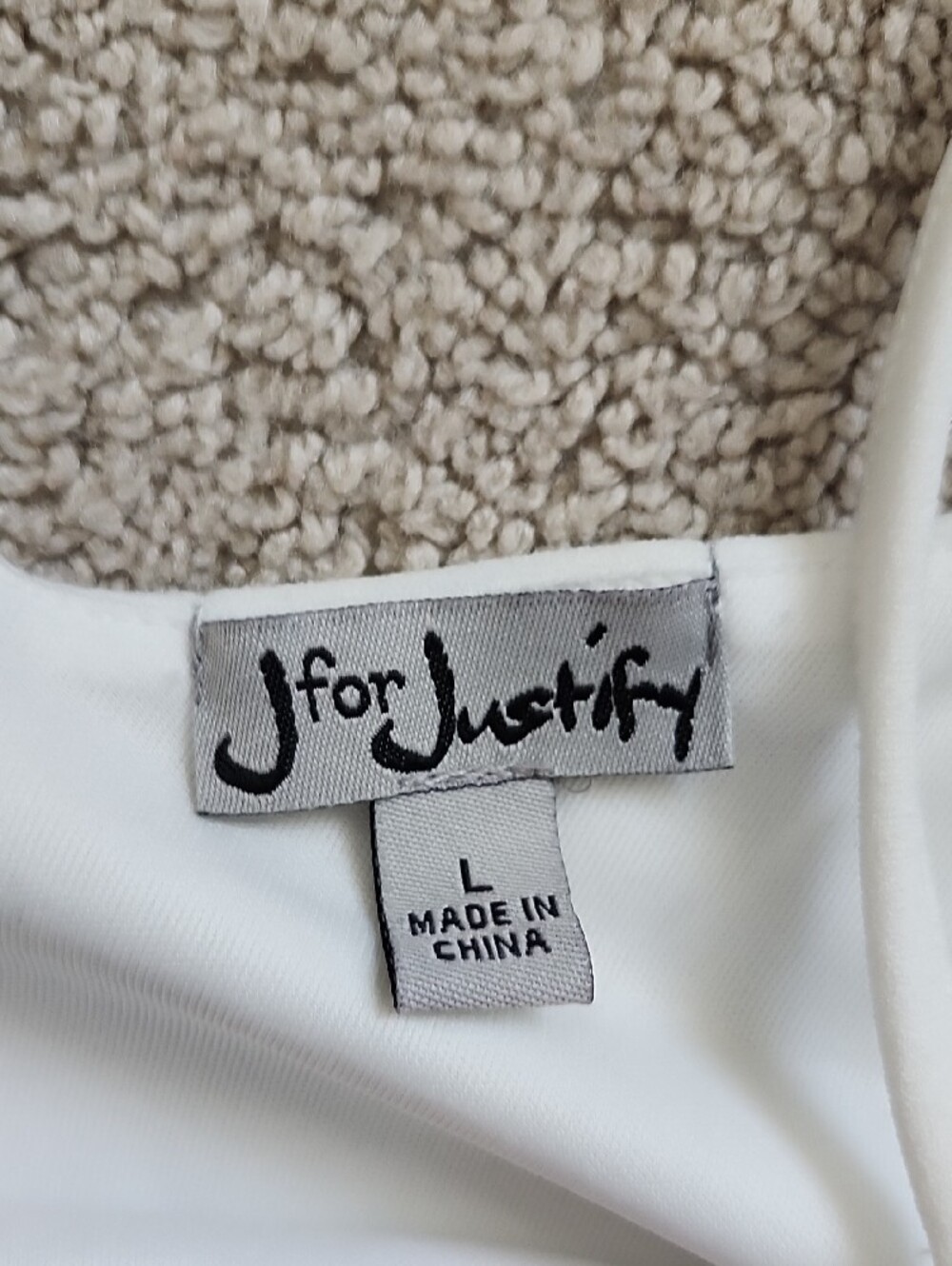 J for Justify Navy and White Striped Jumpsuit with Tie Waist - Picture 2 of 8